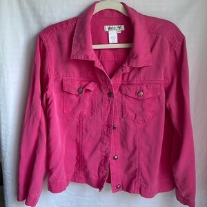Coldwell Creek Pink Jacket Size M VGUC